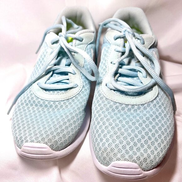 Nike Women's Tanjun Glacier Blue & White Running Shoes/Sneakers-Lace Up-Sz 6 - Picture 12 of 16